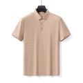 Geo Texture Stitchless Men's Polo Khaki