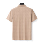 Geo Texture Stitchless Men's Polo Khaki