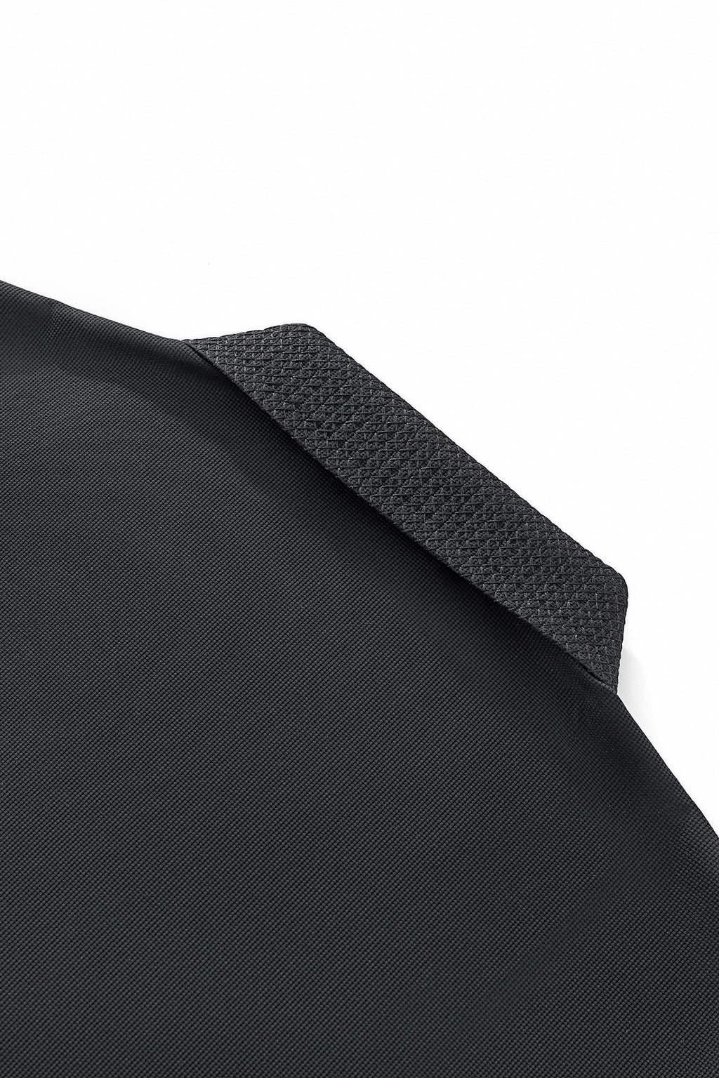 Stride Contrast Collar Polo BLACK