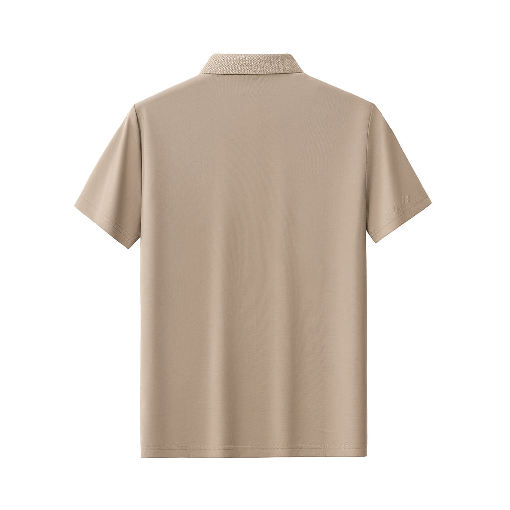 Stride Contrast Collar Polo KHAKI