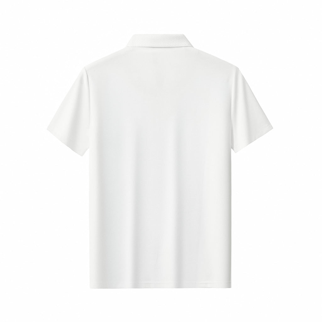 Stride Contrast Collar Polo WHITE