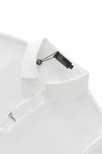 Stride Contrast Collar Polo WHITE