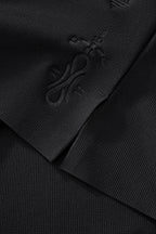 Ornate Trim Polo BLACK