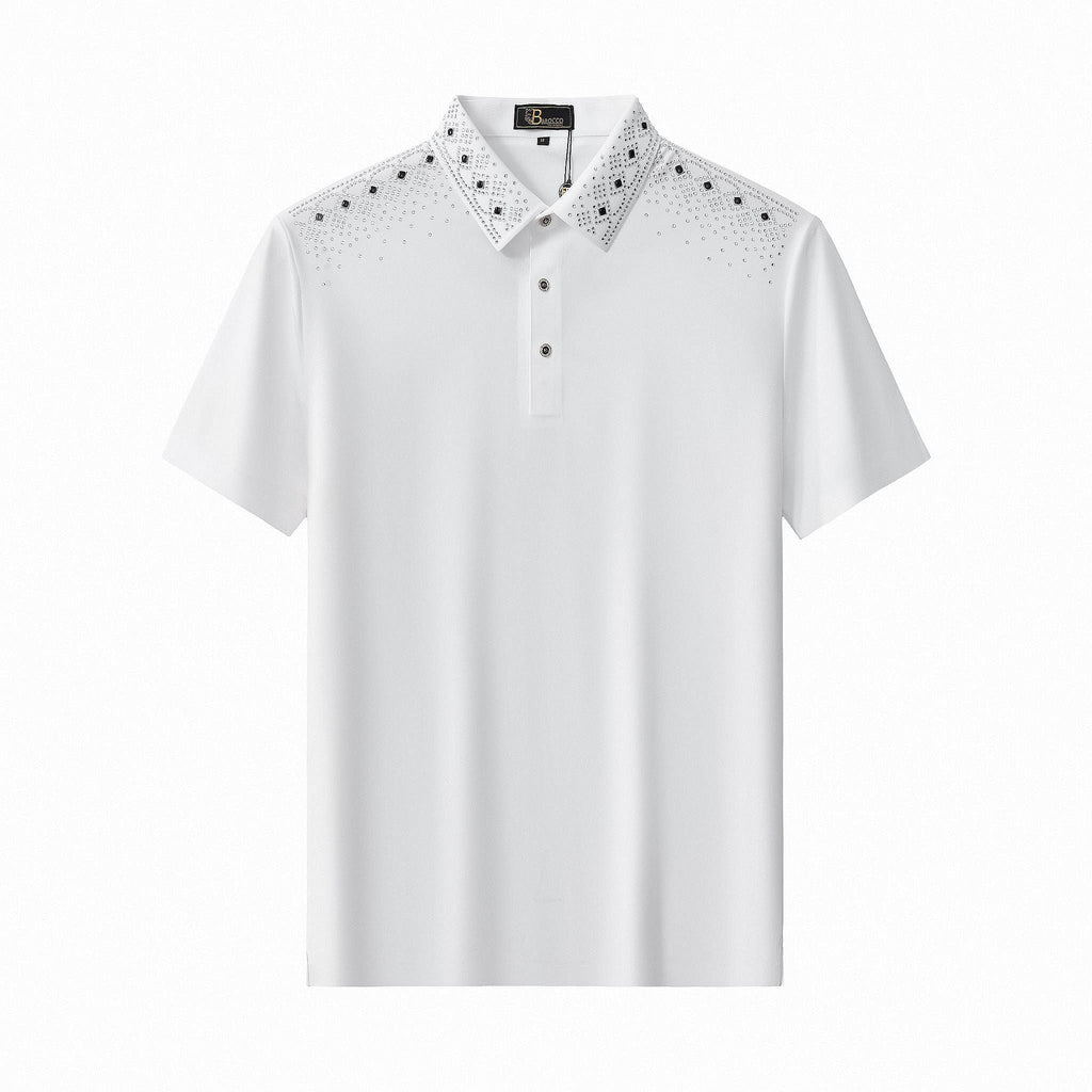 Lustre Trim Polo WHITE/SILVER