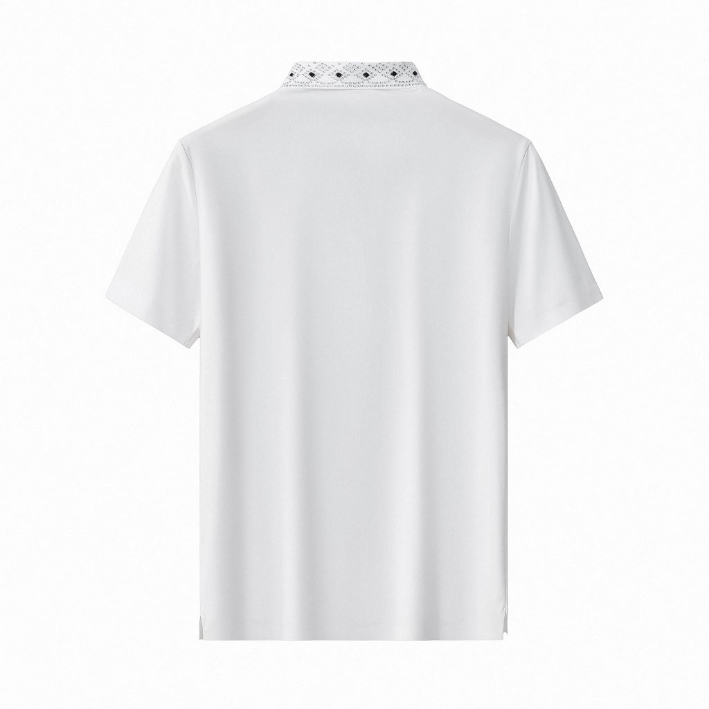 Lustre Trim Polo WHITE/SILVER
