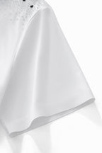 Lustre Trim Polo WHITE/SILVER