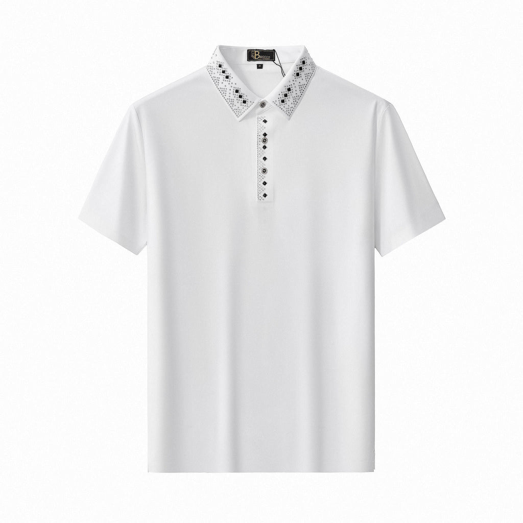Lustre Matrix Polo WHITE/SILVER