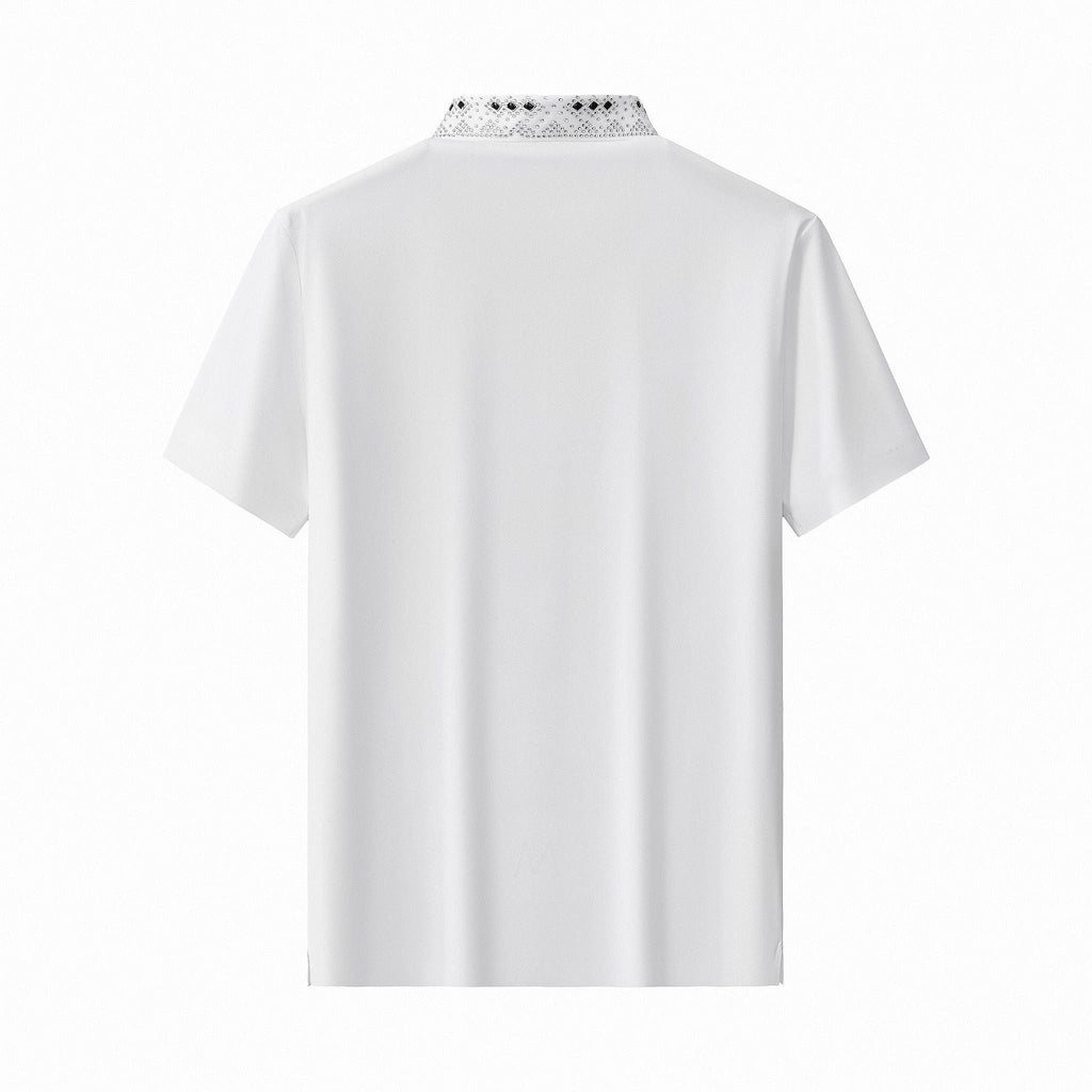 Lustre Matrix Polo WHITE/SILVER