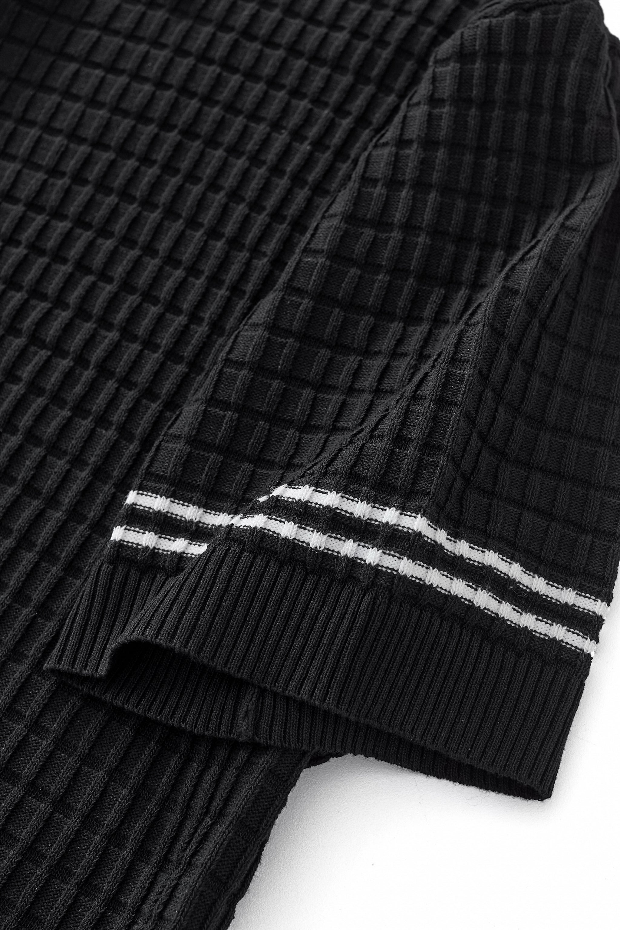 Refined Motion Knit Polo BLACK