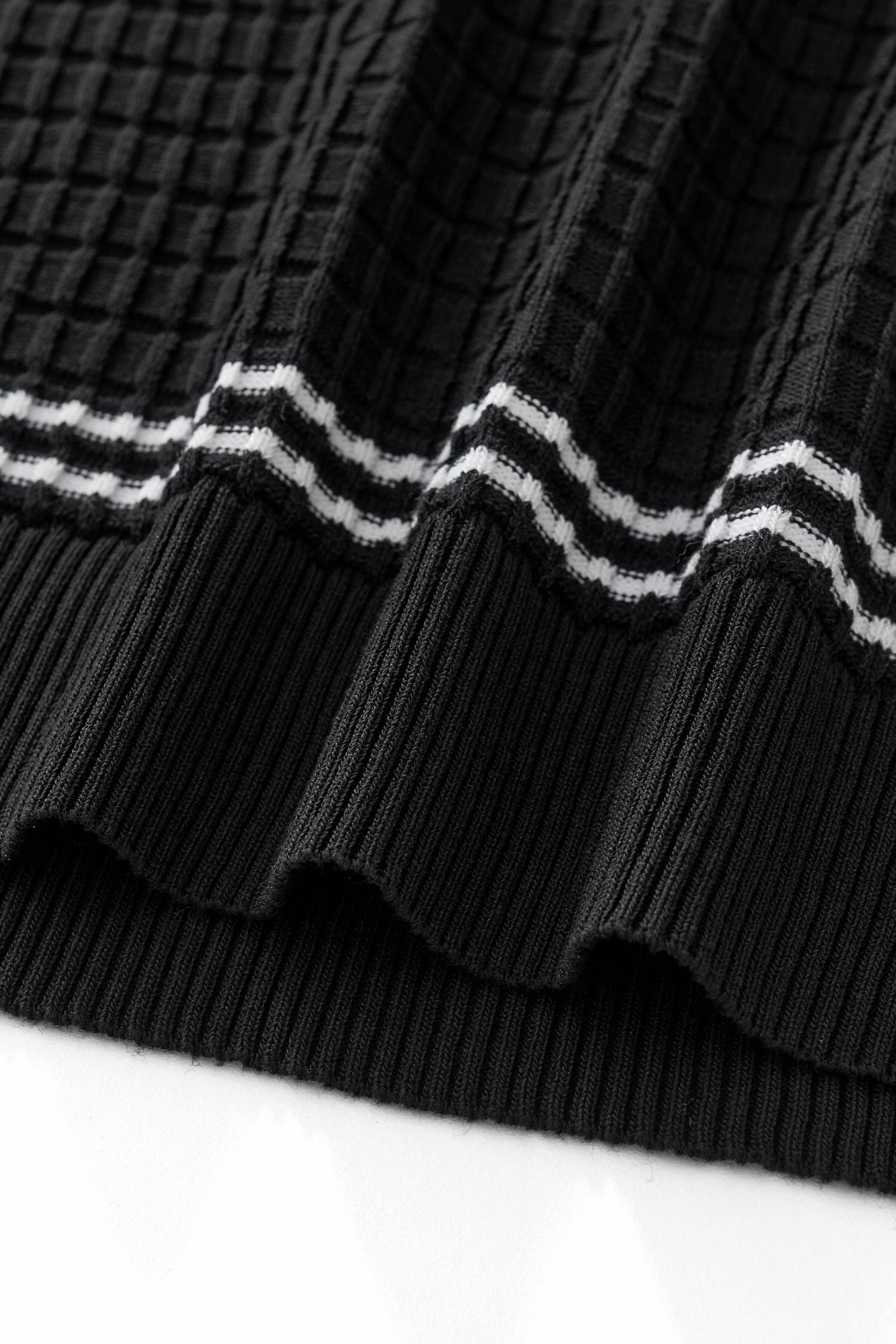 Refined Motion Knit Polo BLACK