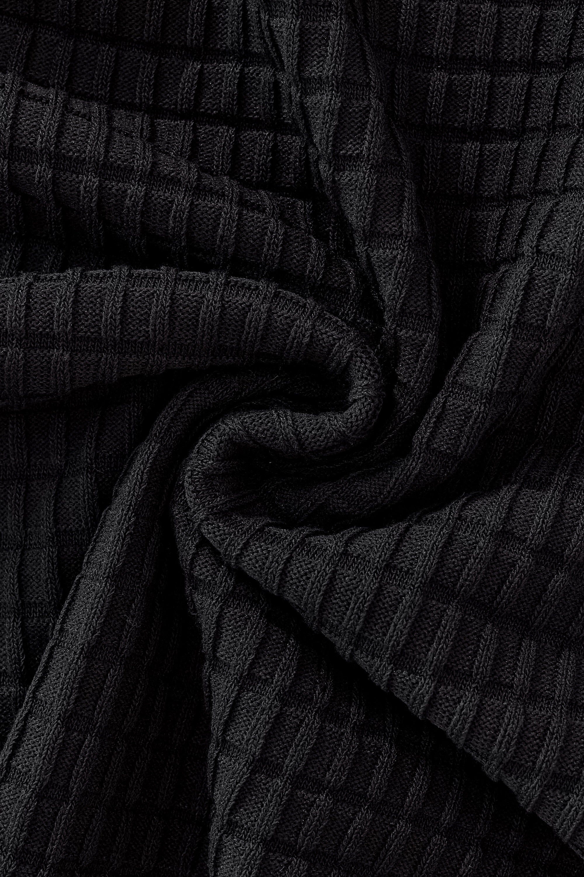 Refined Motion Knit Polo BLACK