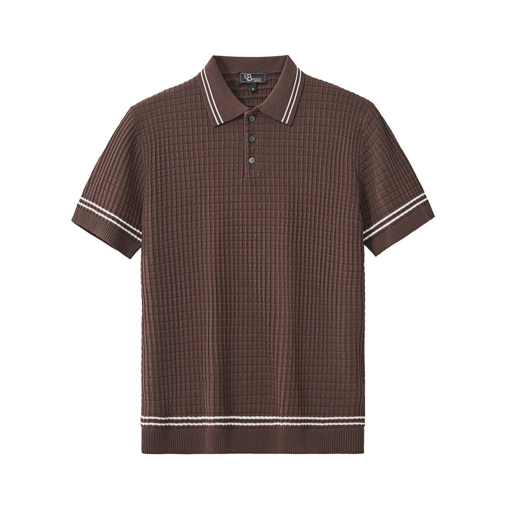 Refined Motion Knit Polo COFFEE