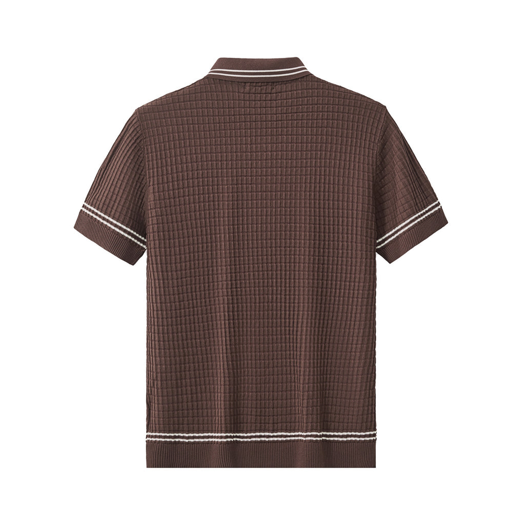 Refined Motion Knit Polo COFFEE