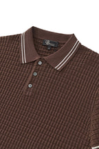 Refined Motion Knit Polo COFFEE