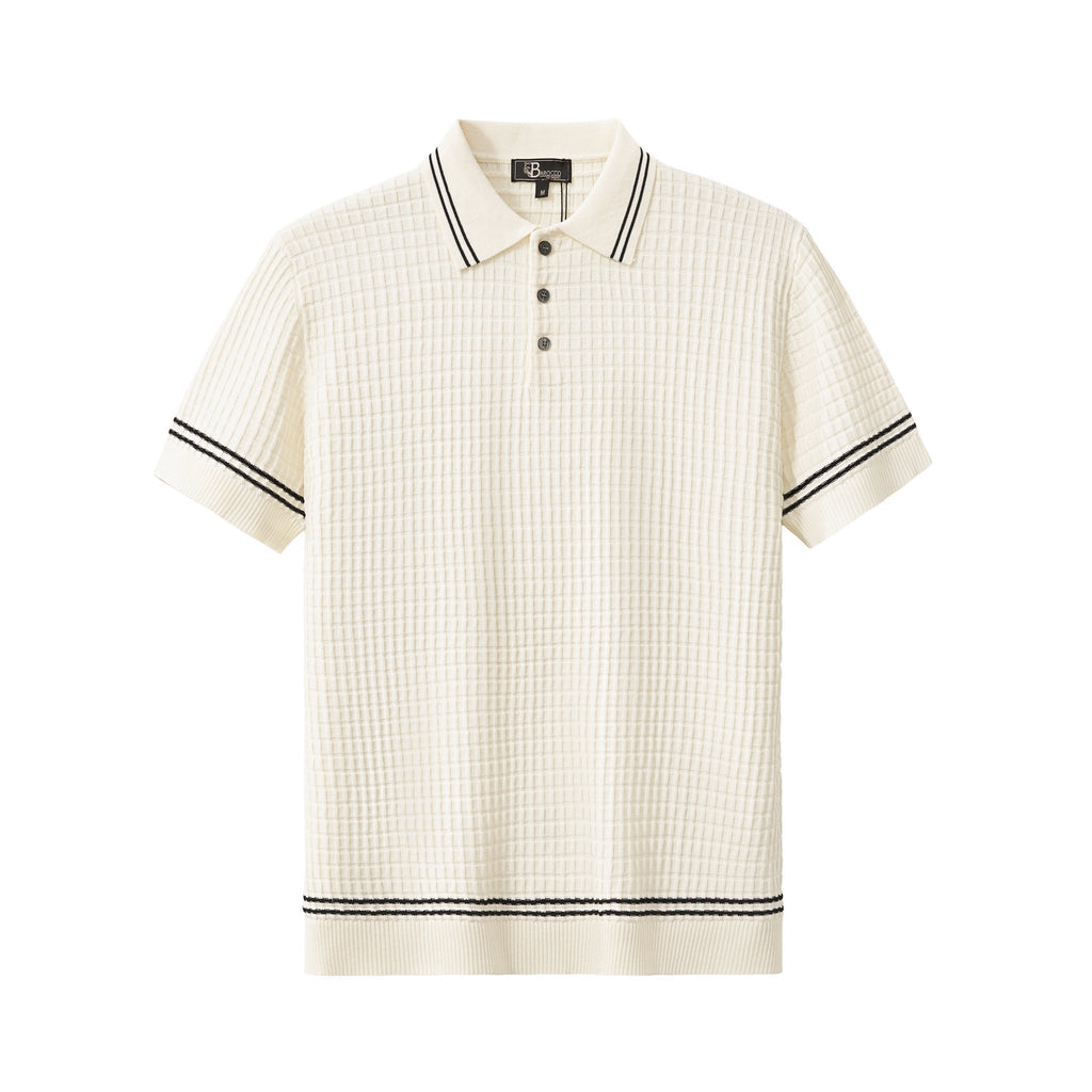 Refined Motion Knit Polo IVORY