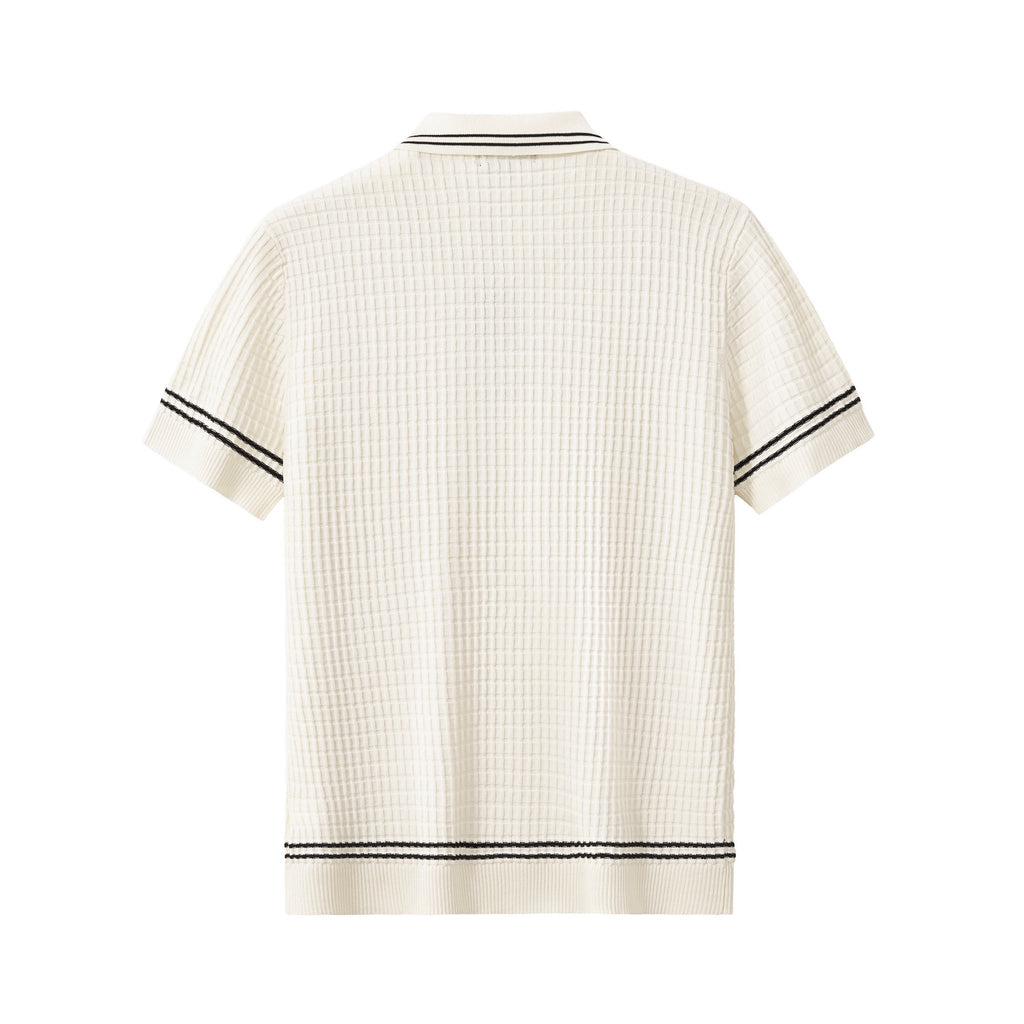 Refined Motion Knit Polo IVORY