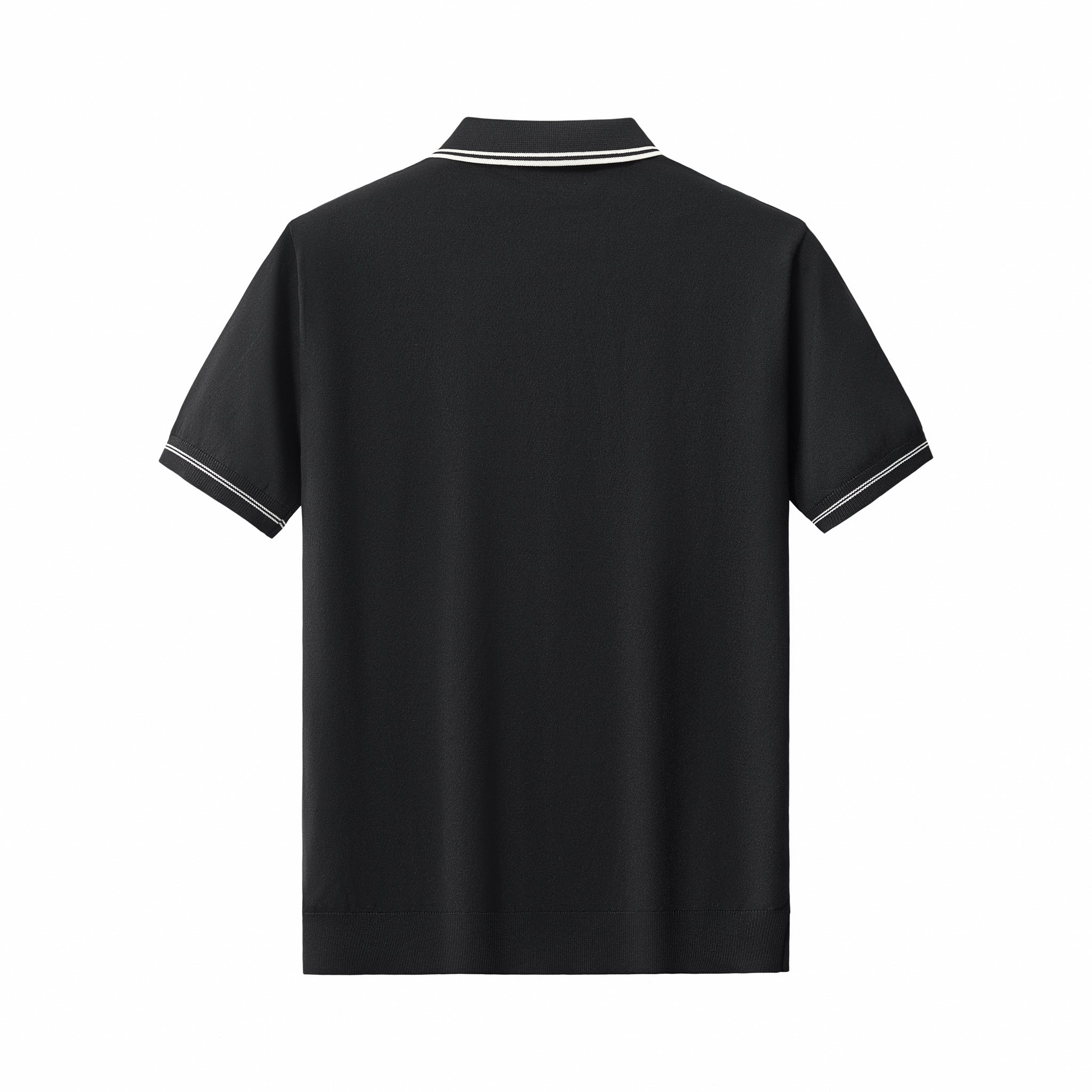 Urban Pulse Knit Zip Polo BLACK