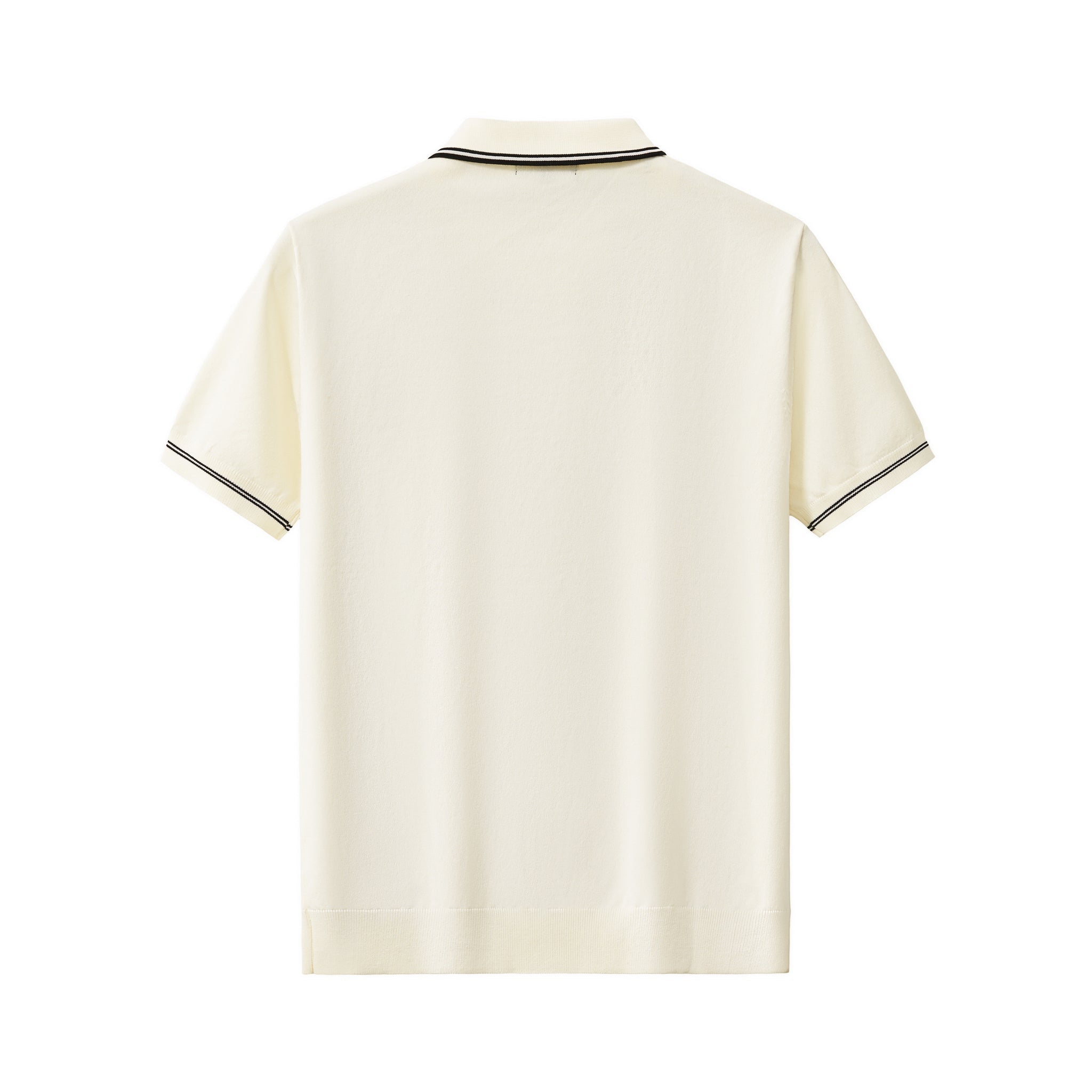 Urban Pulse Zip Knit Polo IVORY