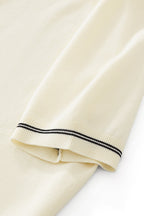 Urban Pulse Zip Knit Polo IVORY