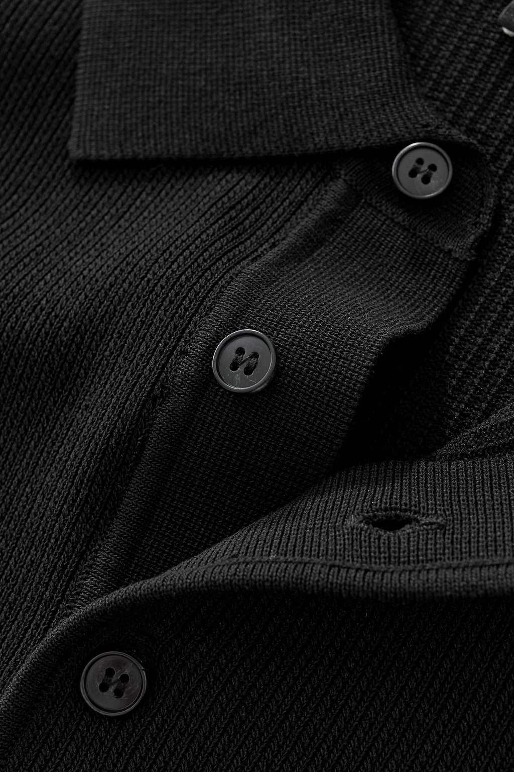 Refined Motion Knit Polo BLACK