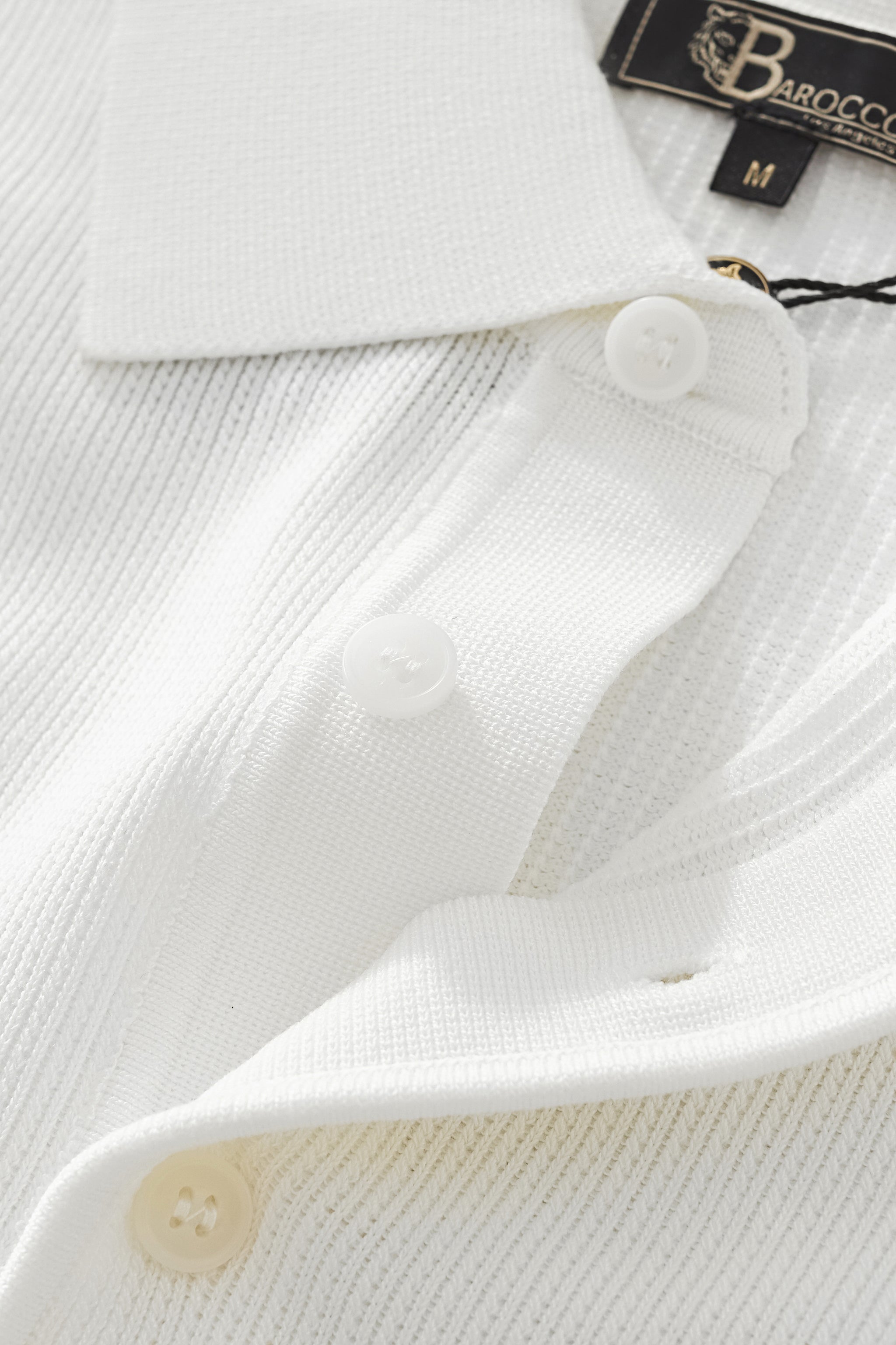 Refined Motion Knit Polo WHITE