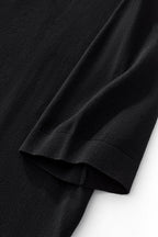 Everyday Luxe Knit Polo BLACK