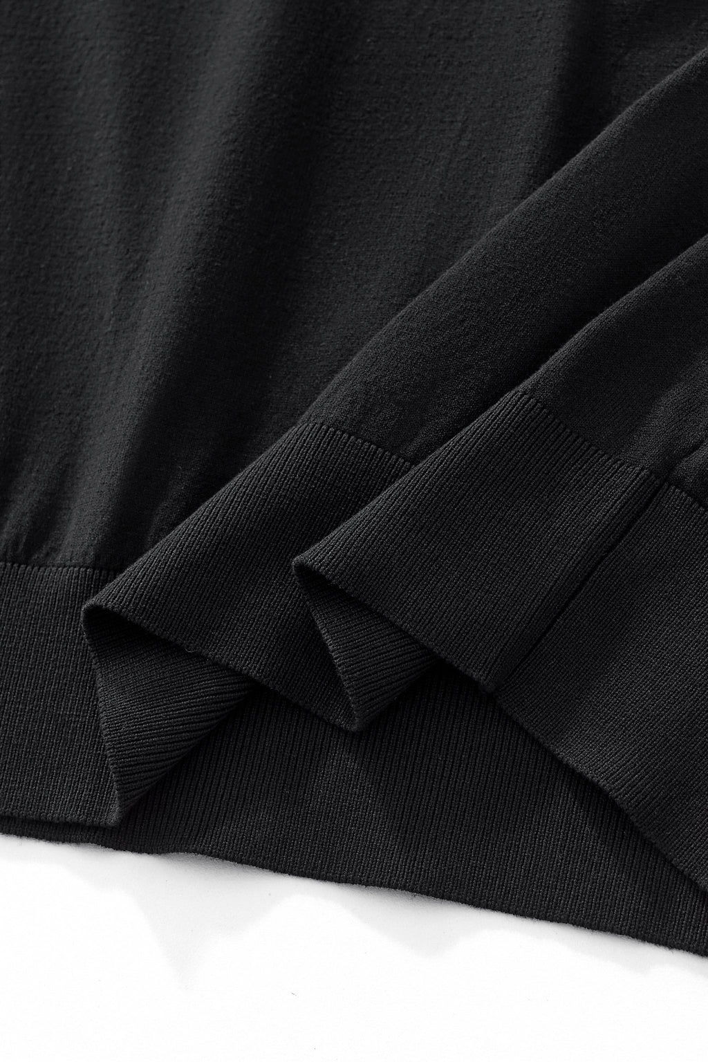 Everyday Luxe Knit Polo BLACK