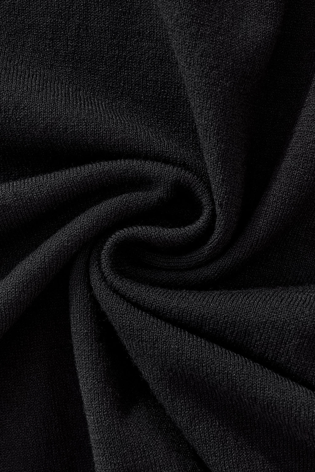 Everyday Luxe Knit Polo BLACK