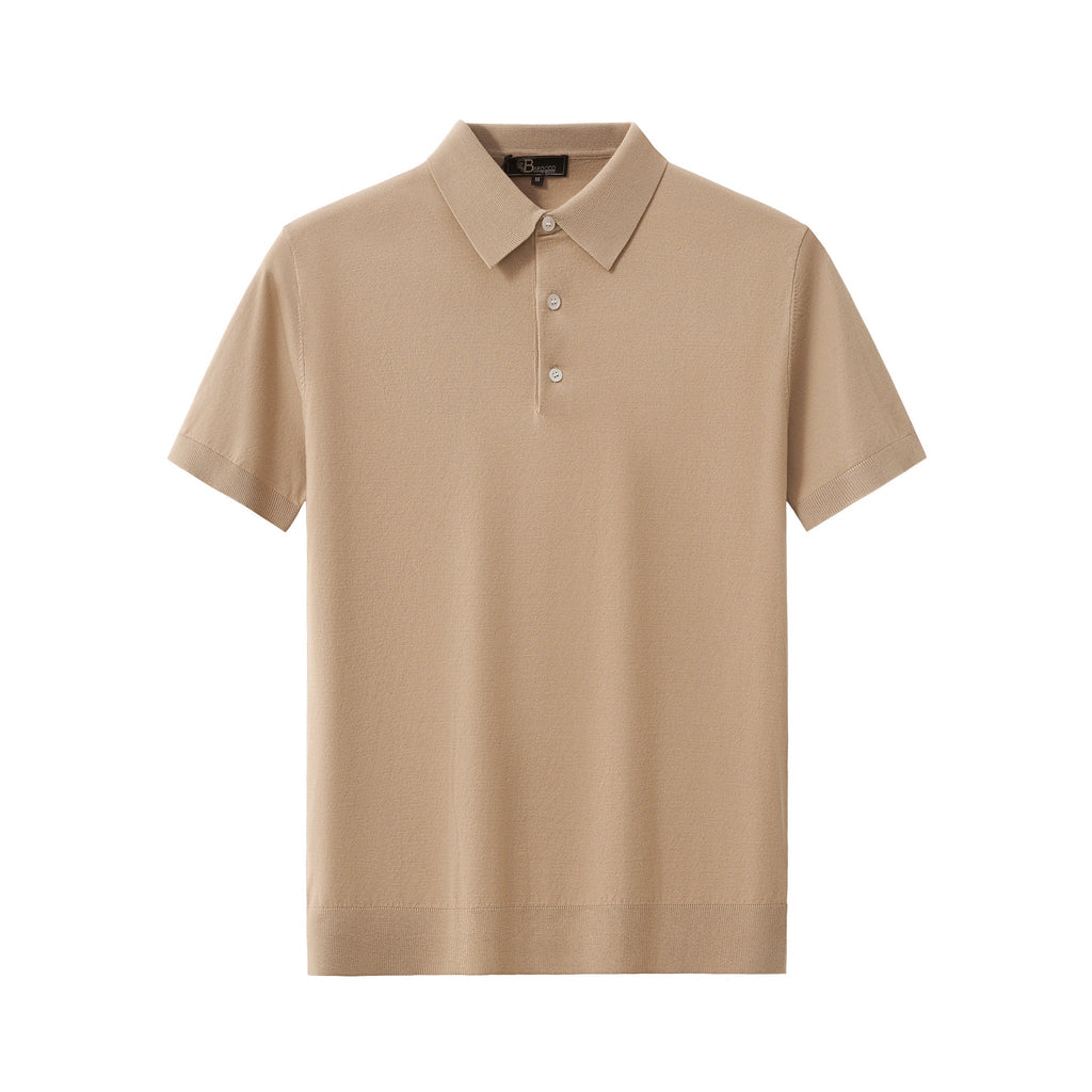 Everyday Luxe Knit Polo KHAKI