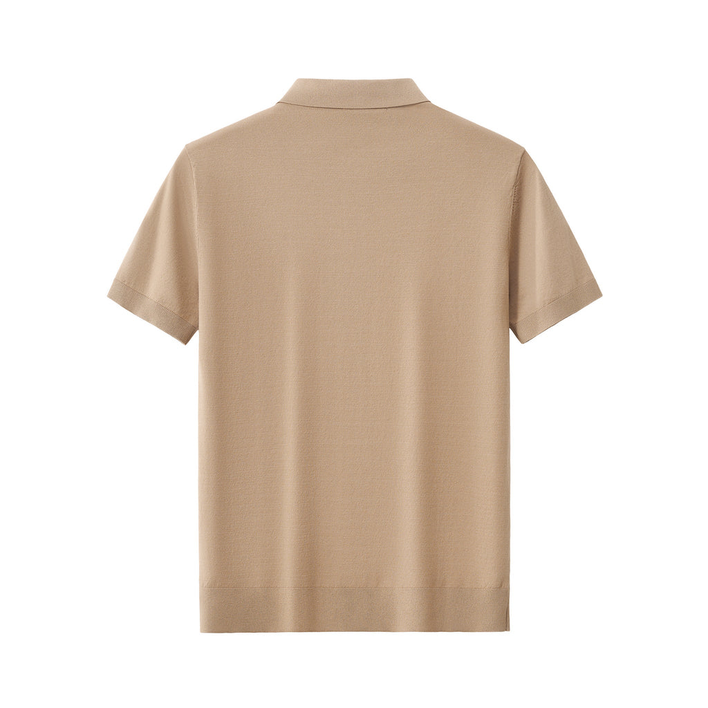 Everyday Luxe Knit Polo KHAKI