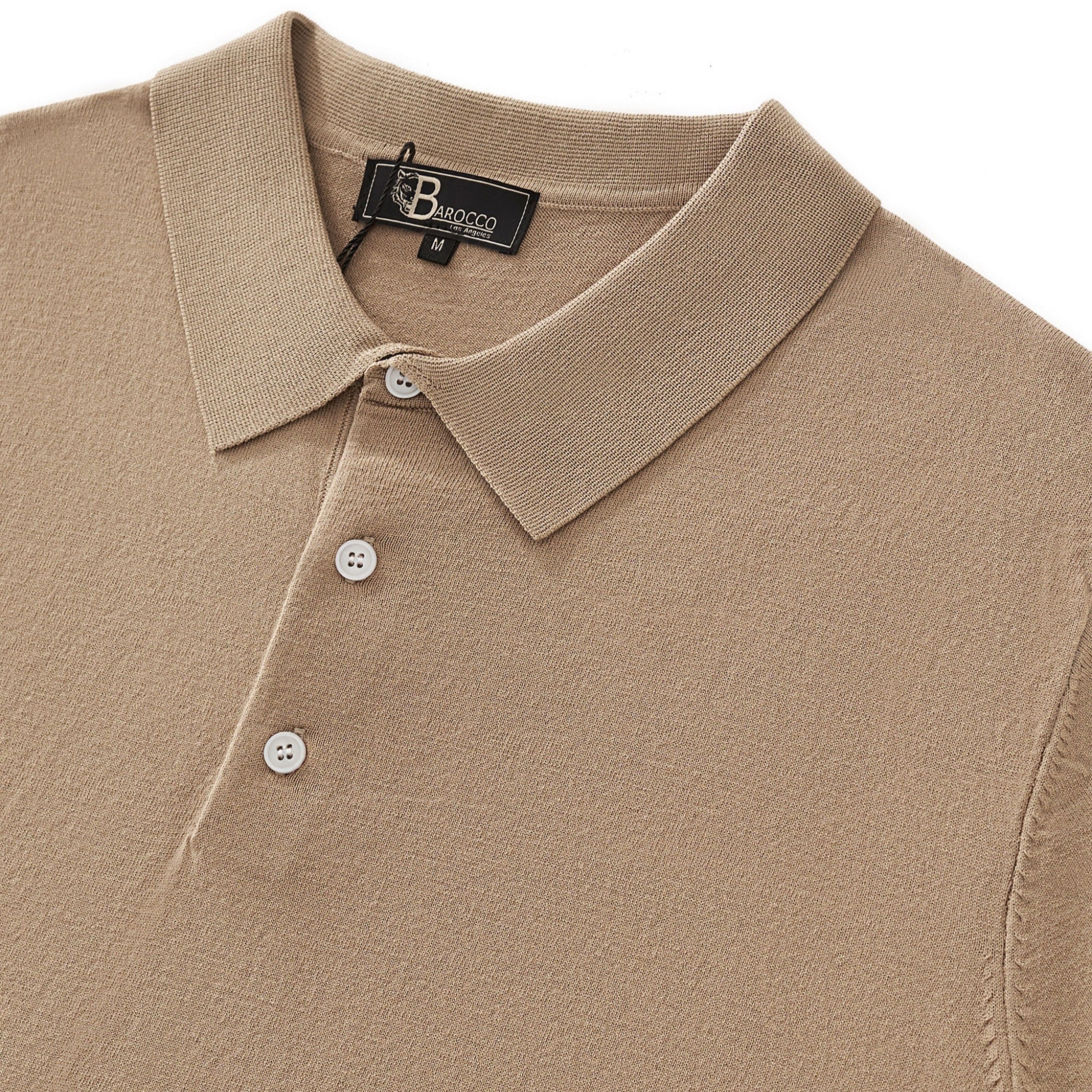 Everyday Luxe Knit Polo KHAKI