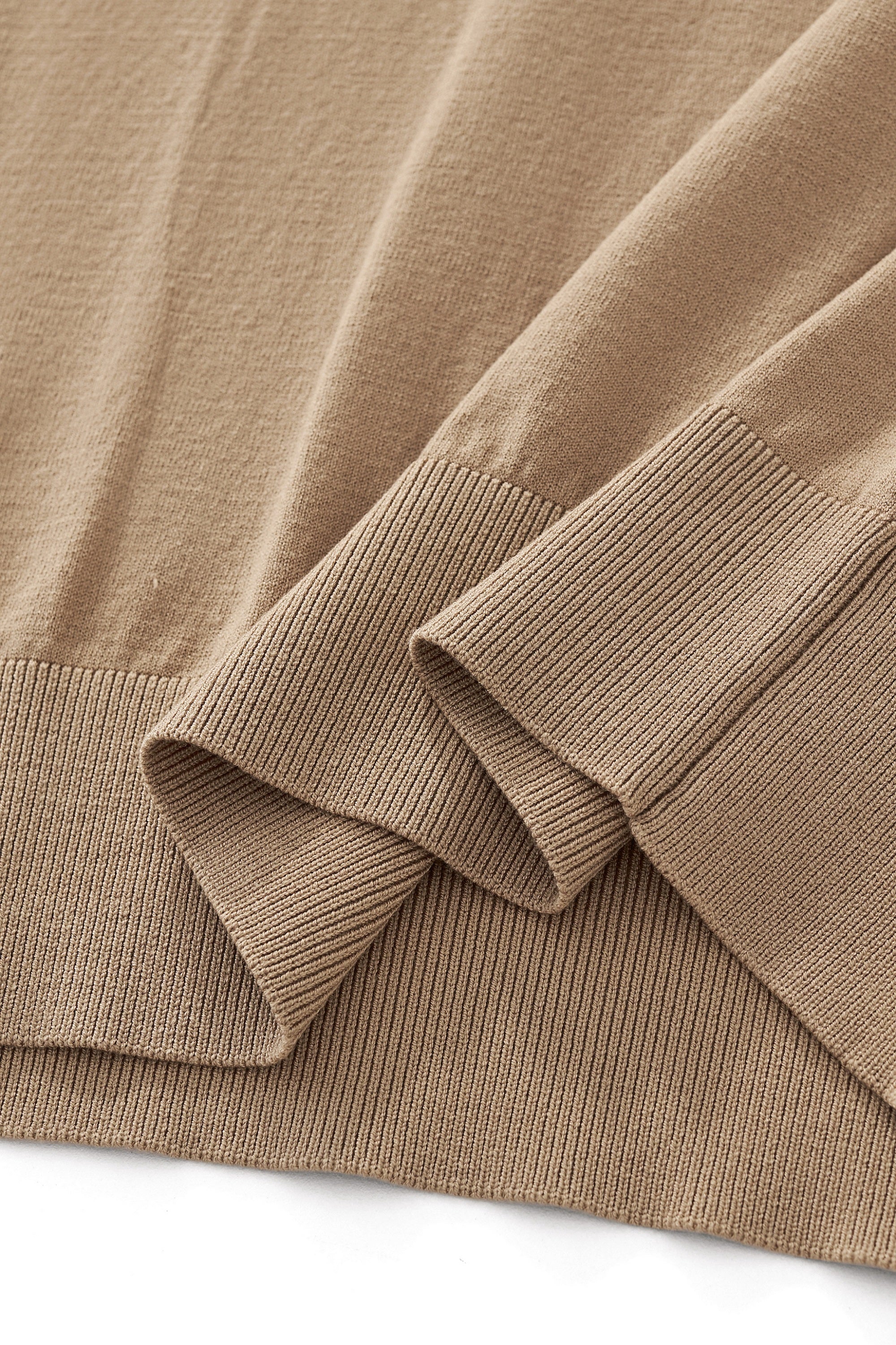 Everyday Luxe Knit Polo KHAKI