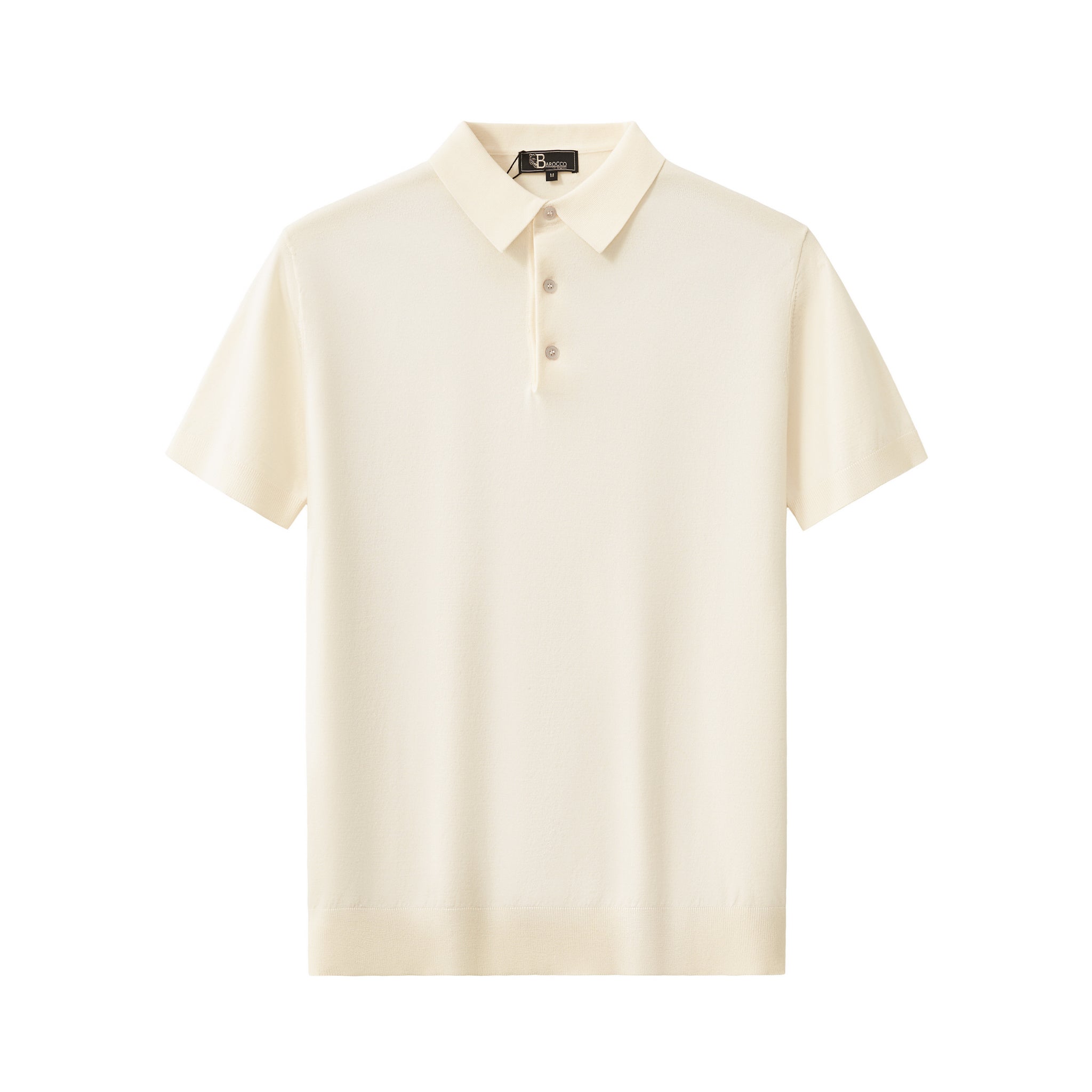 Everyday Luxe Knit Polo WHITE