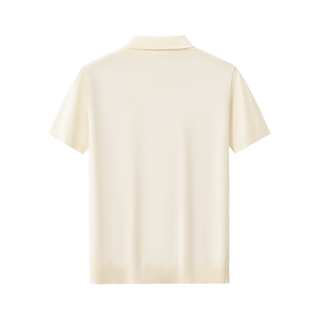 Everyday Luxe Knit Polo WHITE