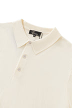 Everyday Luxe Knit Polo WHITE