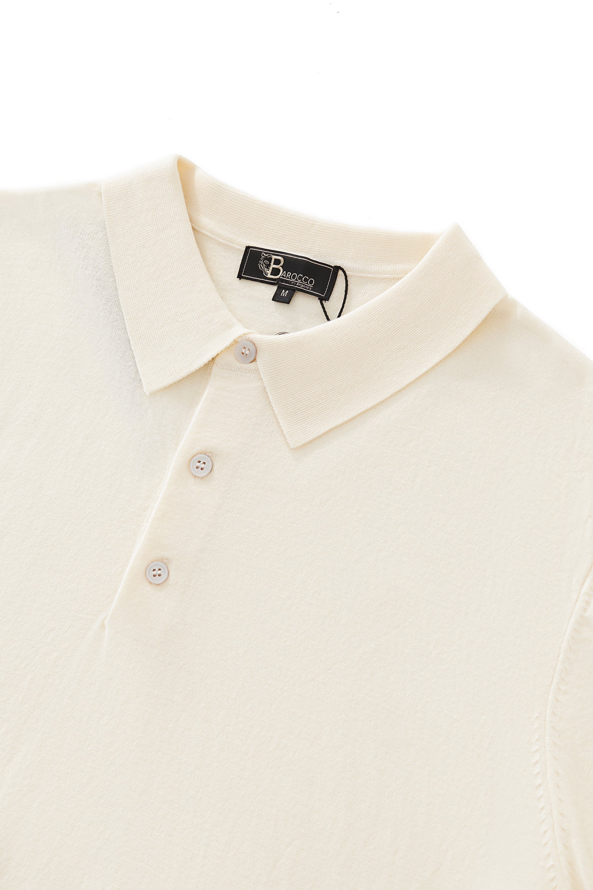 Everyday Luxe Knit Polo WHITE