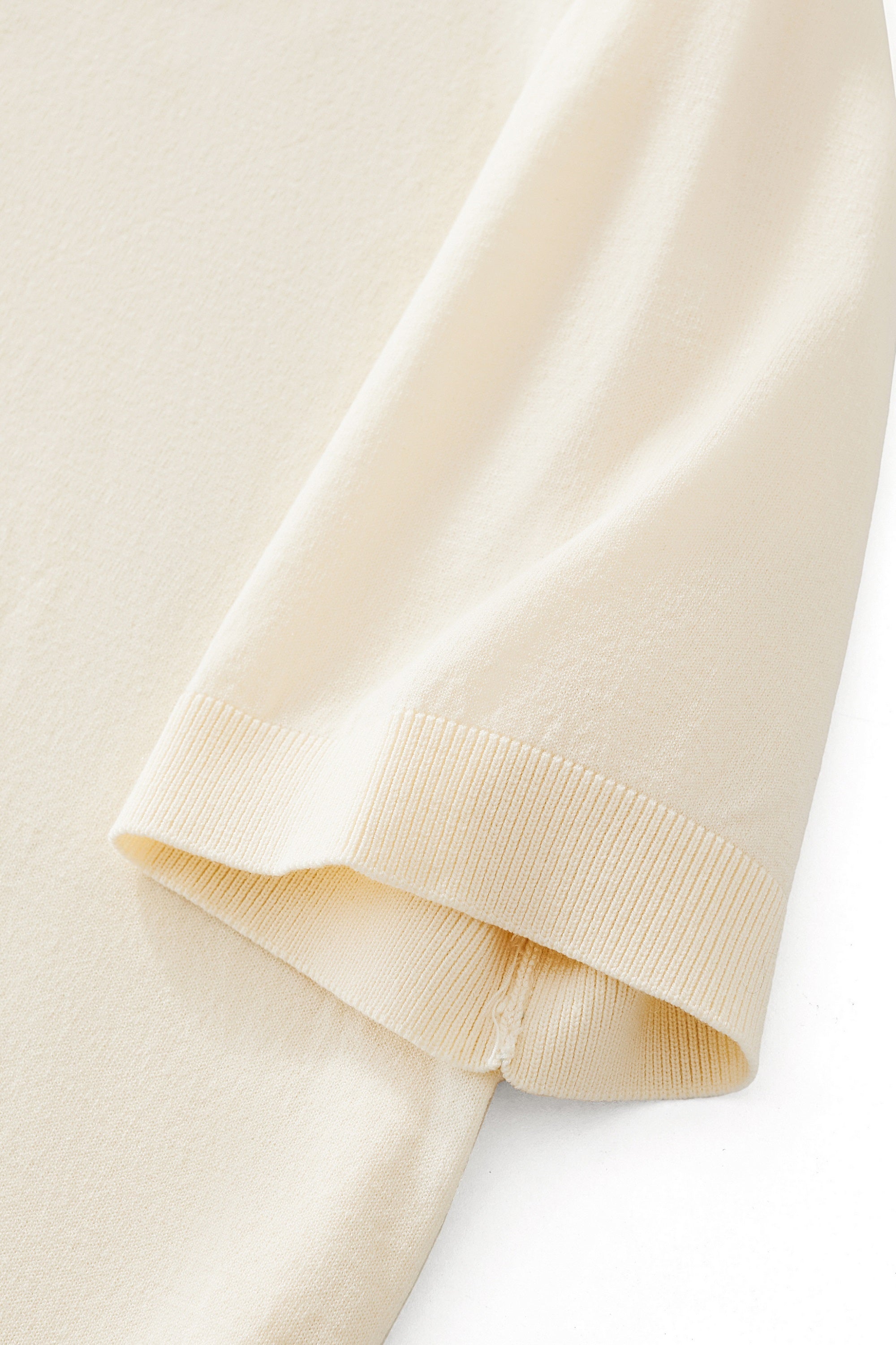 Everyday Luxe Knit Polo WHITE