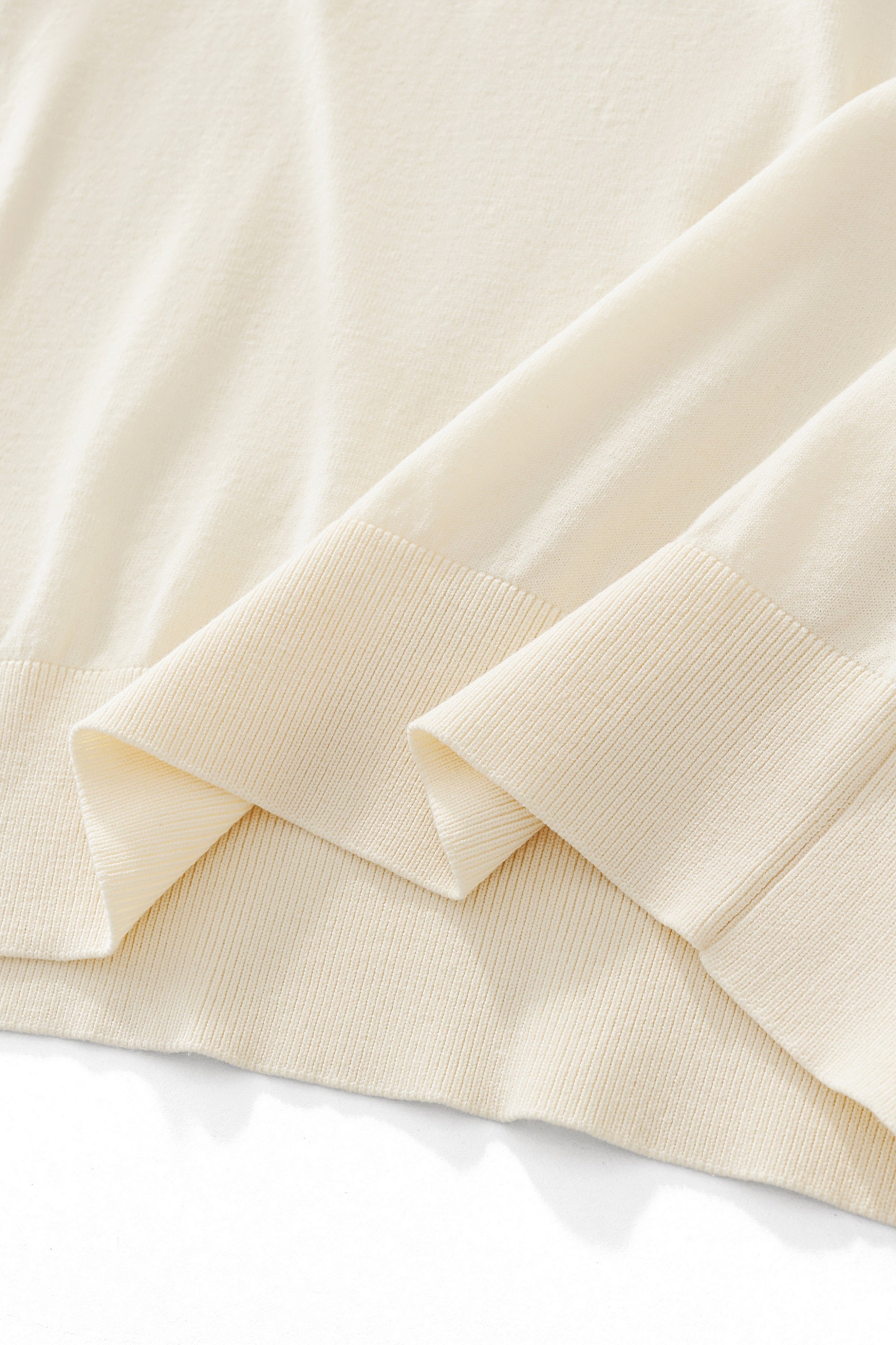 Everyday Luxe Knit Polo WHITE