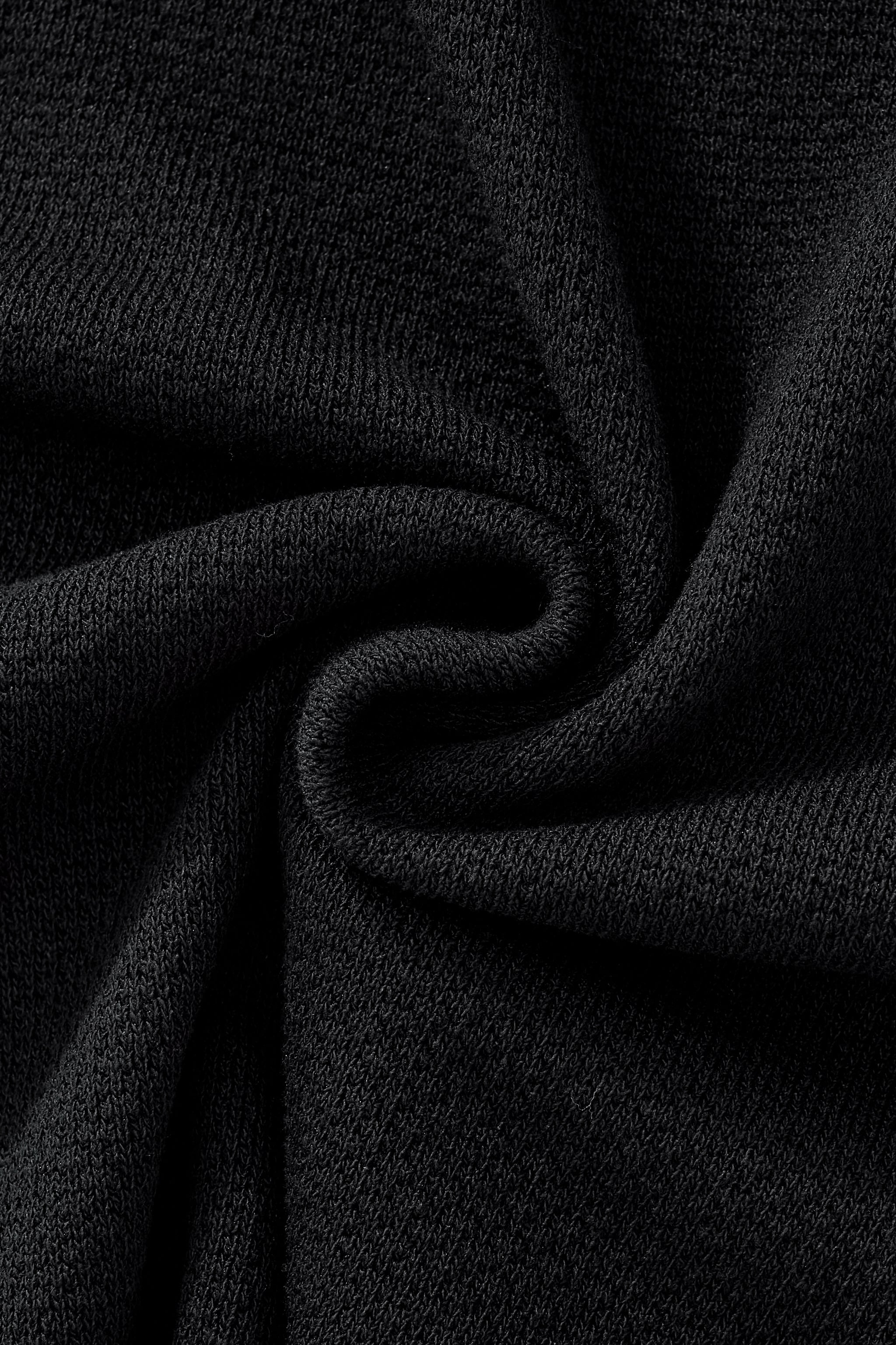 Retro Stripe Zip Knit Polo BLACK/KHAKI