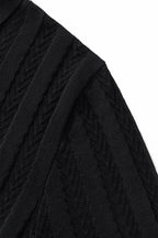 MetroLine Button Knit Polo BLACK
