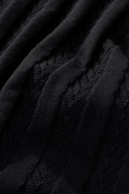 MetroLine Button Knit Polo BLACK
