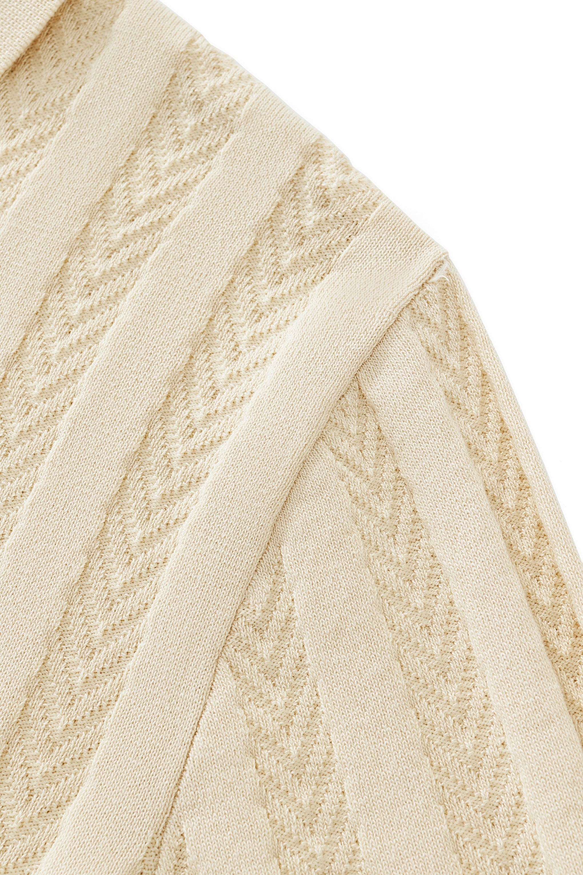 MetroLine Button Knit Polo KHAKI