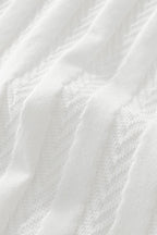 MetroLine Button Knit Polo WHITE