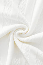 MetroLine Button Knit Polo WHITE