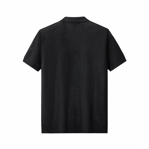 AirFlex Mesh Knit Polo BLACK