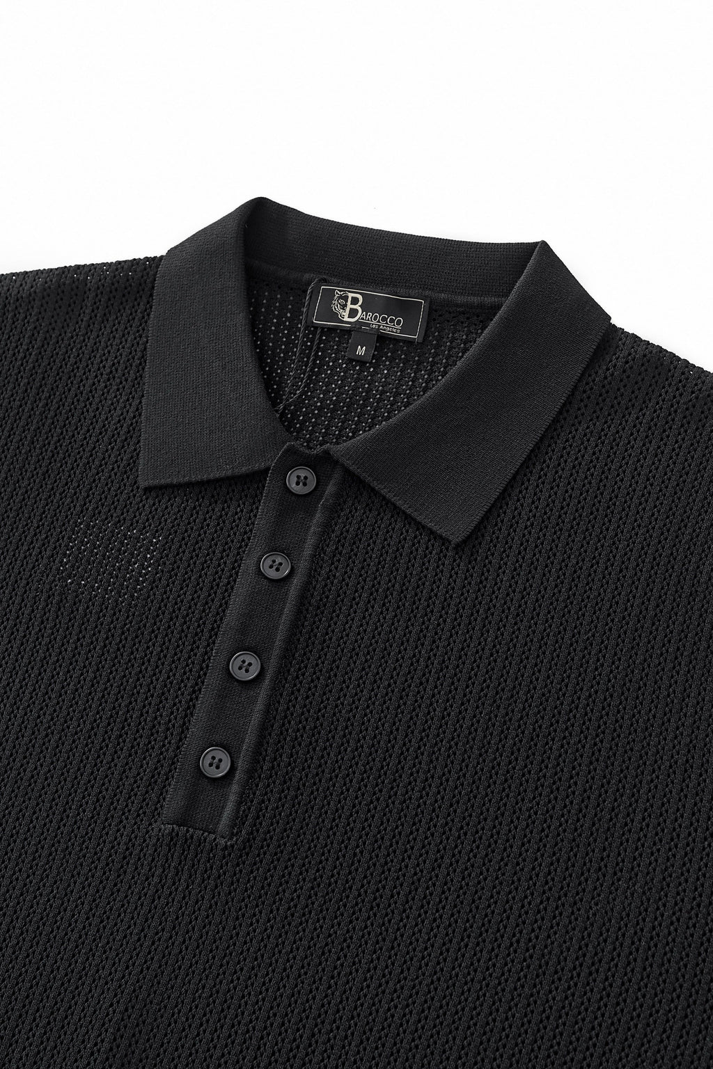 AirFlex Mesh Knit Polo BLACK