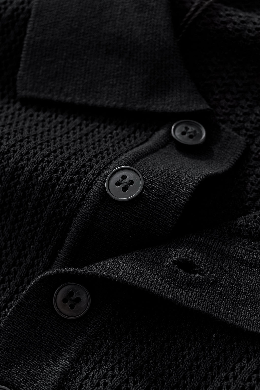 AirFlex Mesh Knit Polo BLACK