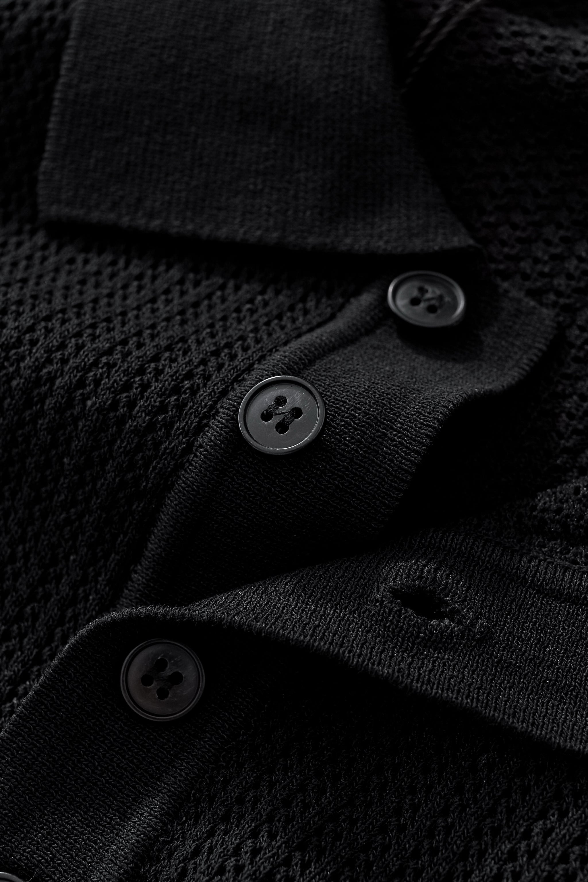 AirFlex Mesh Knit Polo BLACK