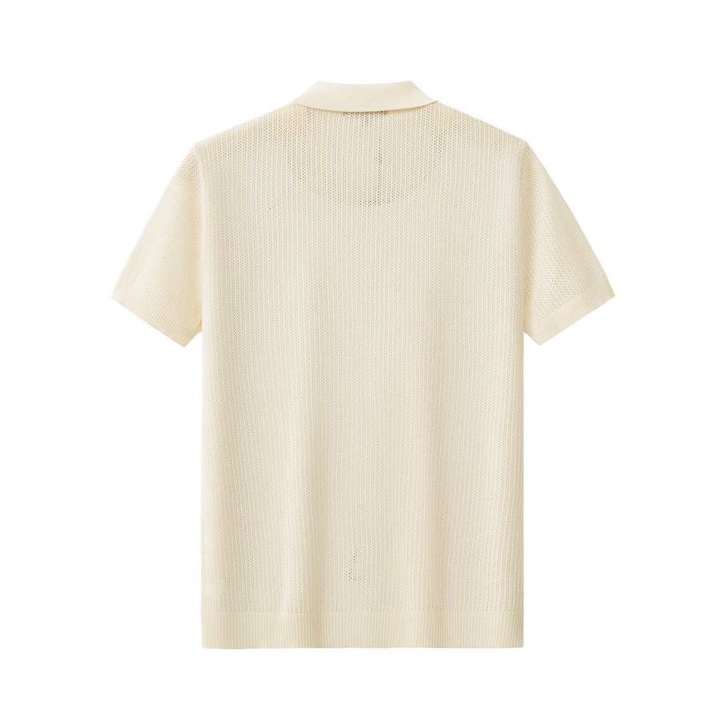 AirFlex Mesh Knit Polo IVORY