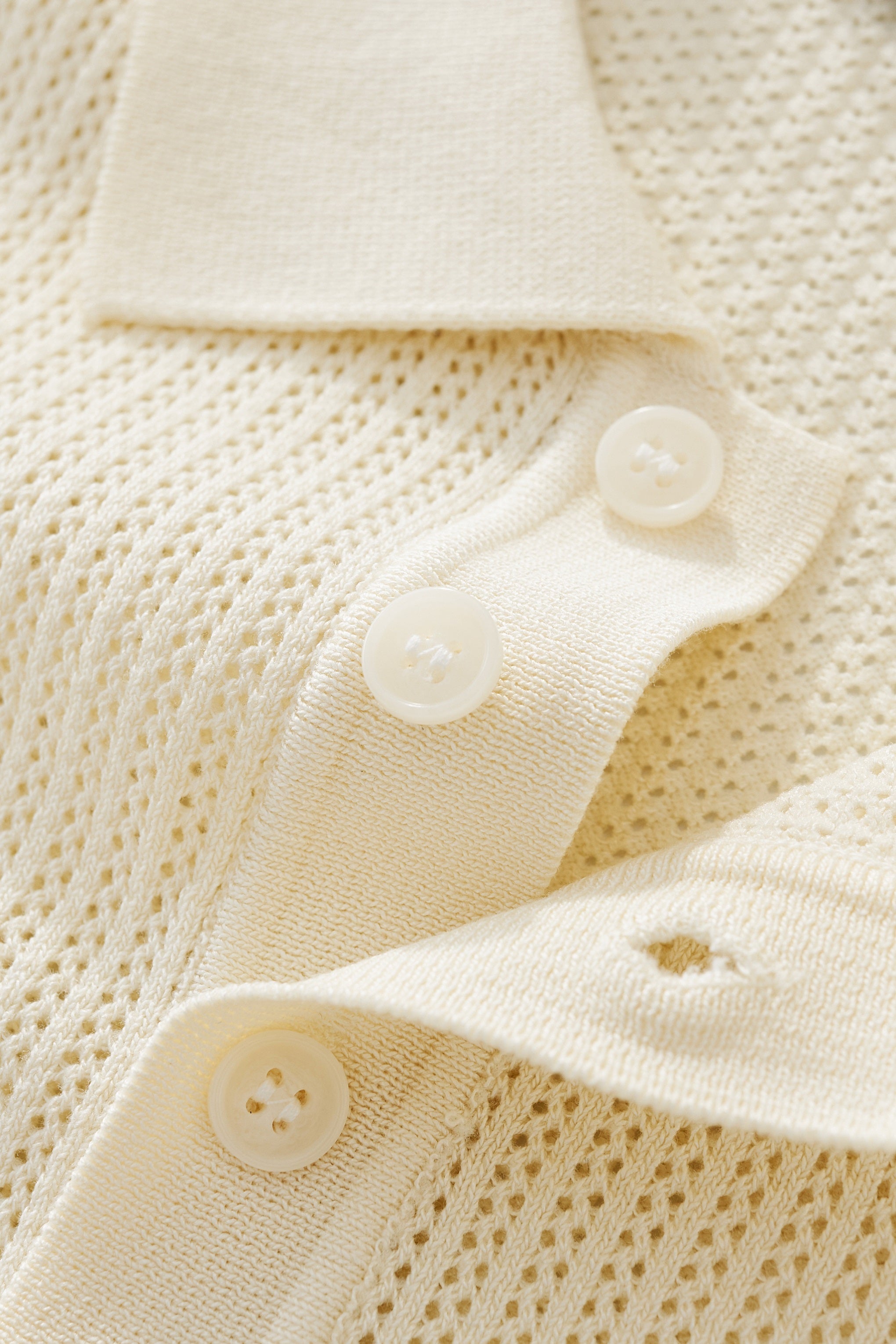 AirFlex Mesh Knit Polo IVORY